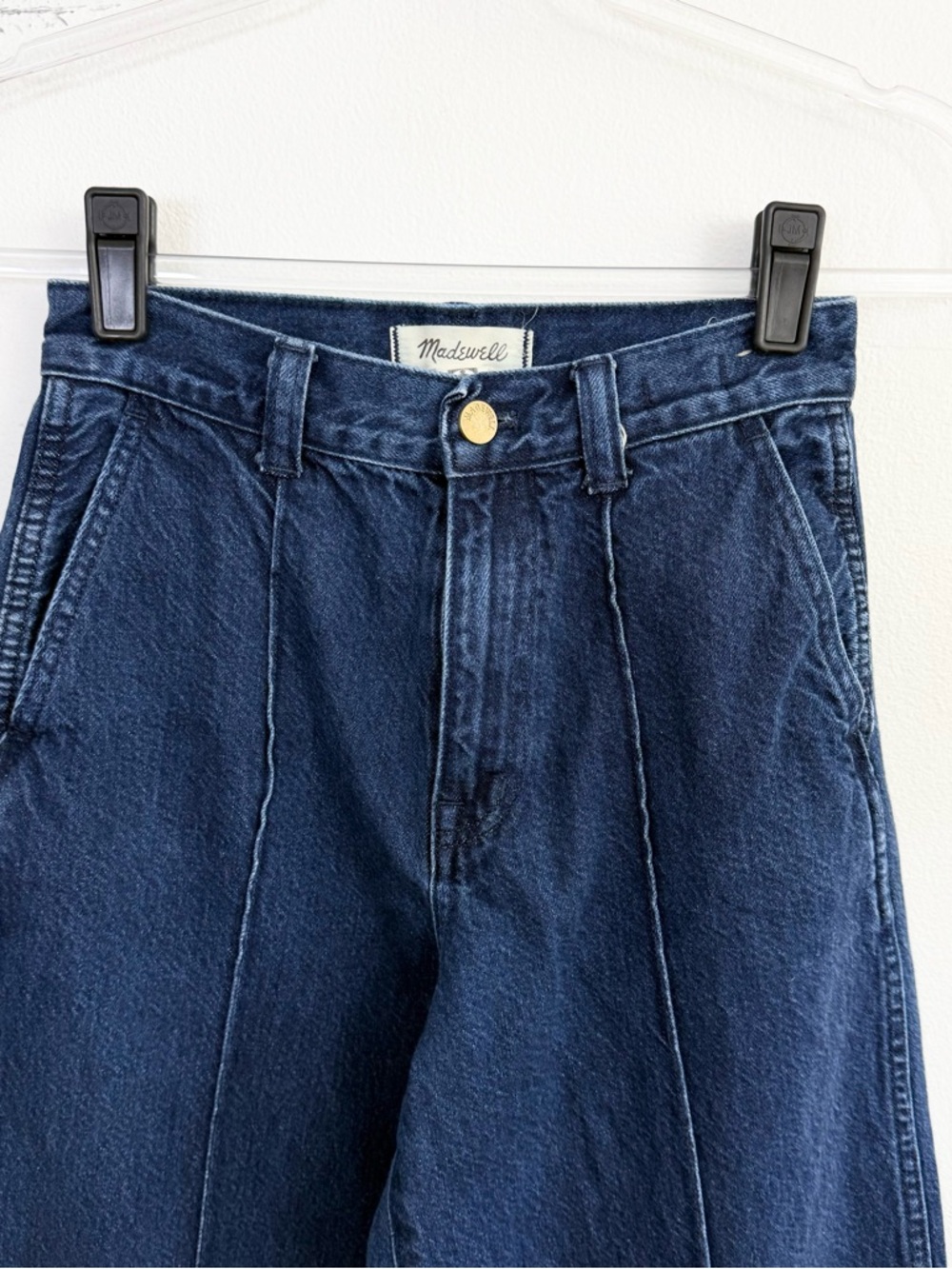 Madewell Superwide-Leg Trouser Jeans Landrum Wash High Rise Size 24 - Picture 3 of 7